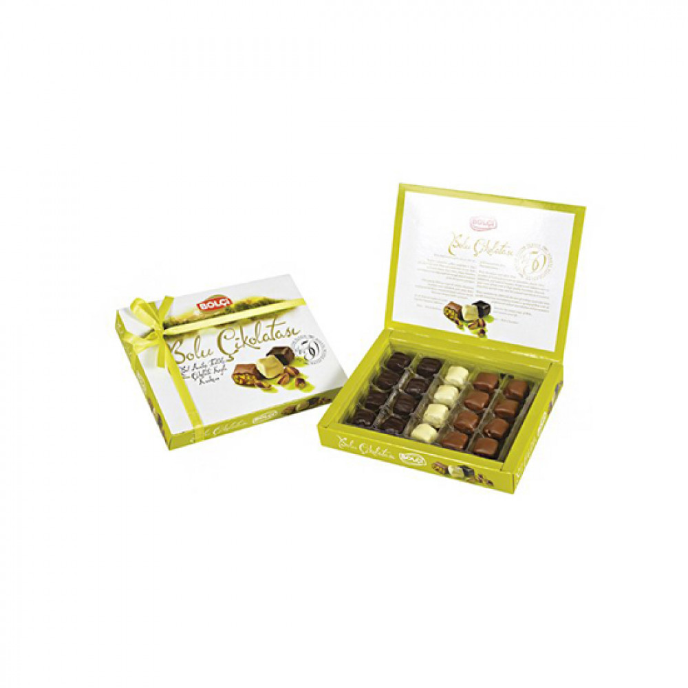 BOLCI 135GR SOKOLAD FISTIQLI BOLU CIKOLATASI QUTU