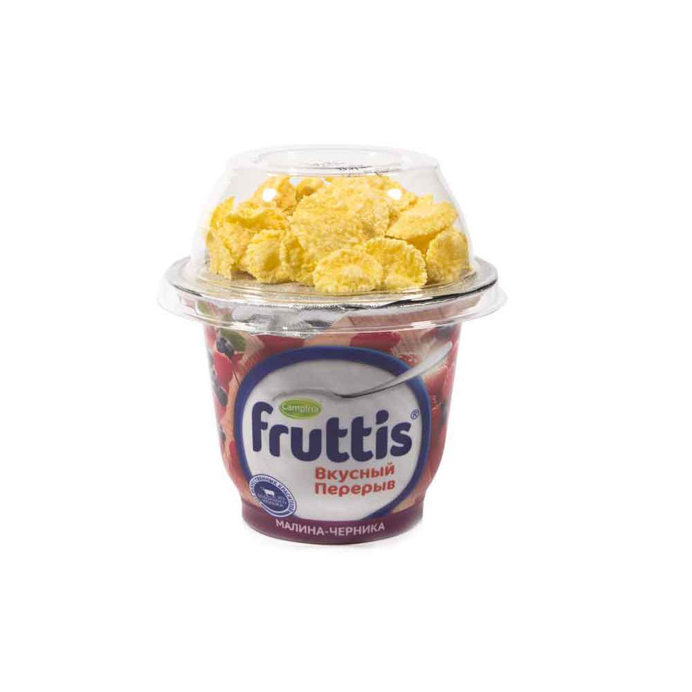 CAMPINA 180GR FRUTTIS YOQURT+XLOPYA MALINA-CERNIKA