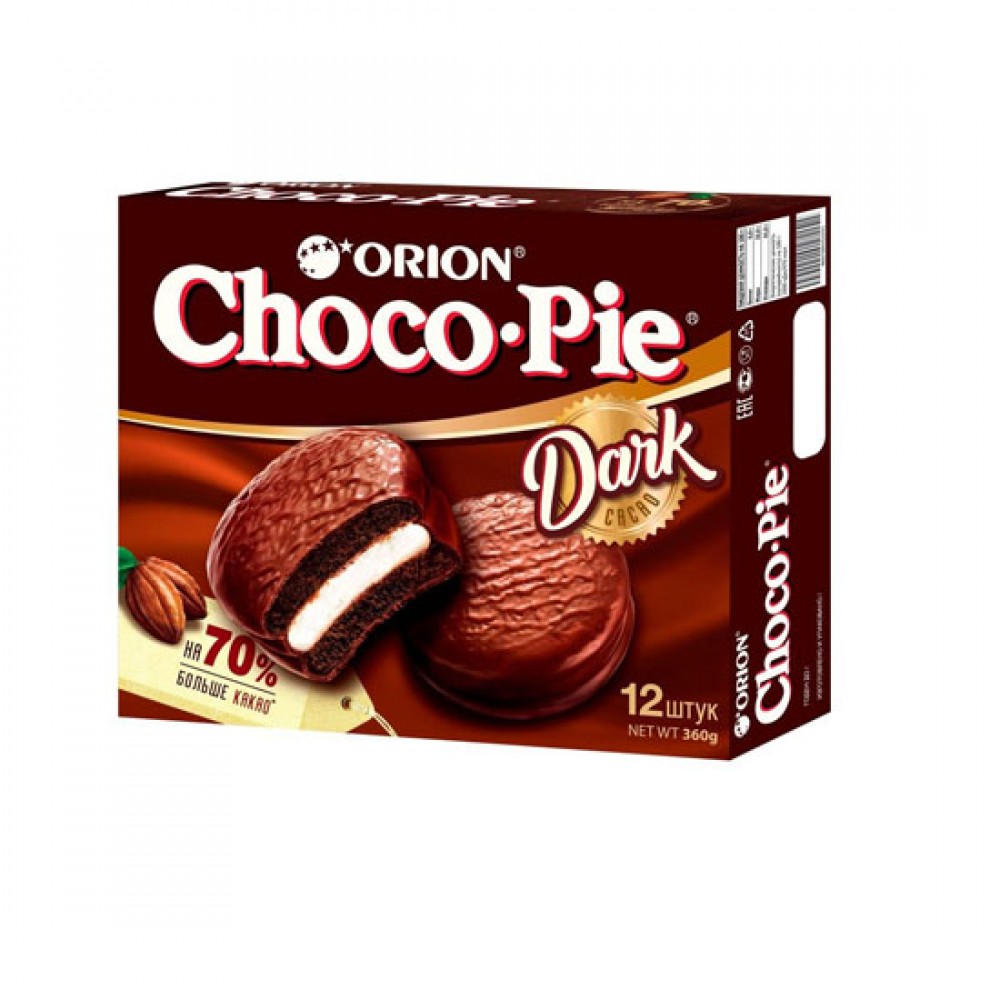 ORION 360GR CHOCO PIE DARK CARAMEL PECENYE QUTU
