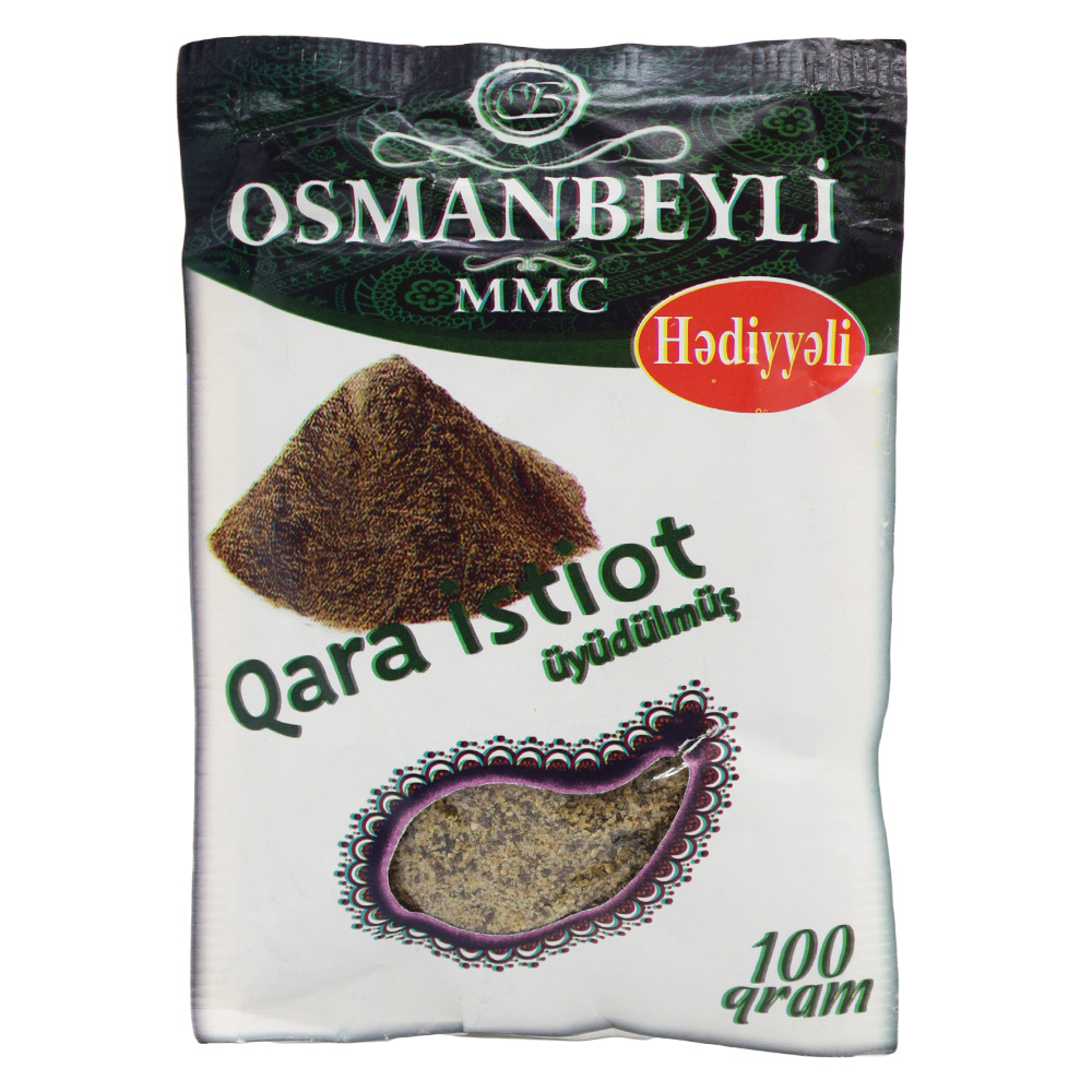 OSMANBEYLI 100GR QARA ISTIOT UYUDULMUS POSET