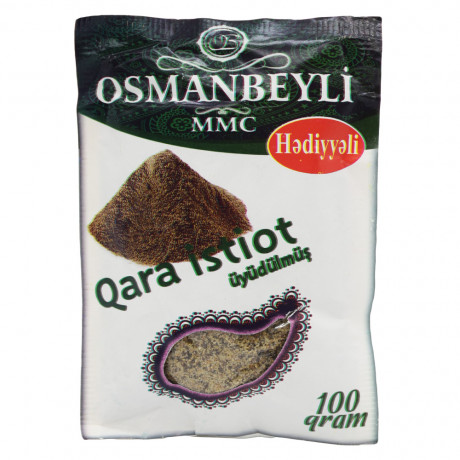 OSMANBEYLI 100GR QARA ISTIOT UYUDULMUS POSET