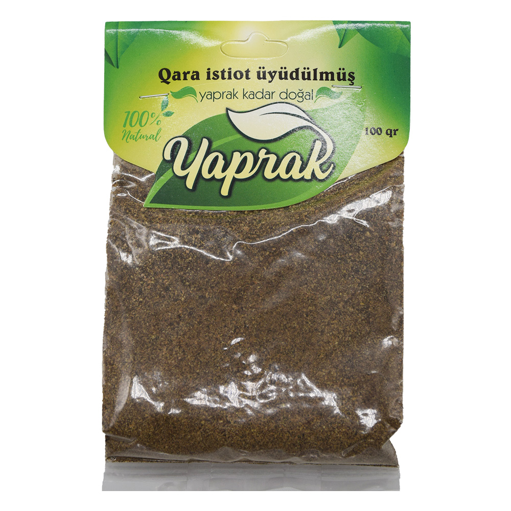YAPRAK 15GR QARA ISTIOT UYUDULMUS PAKET