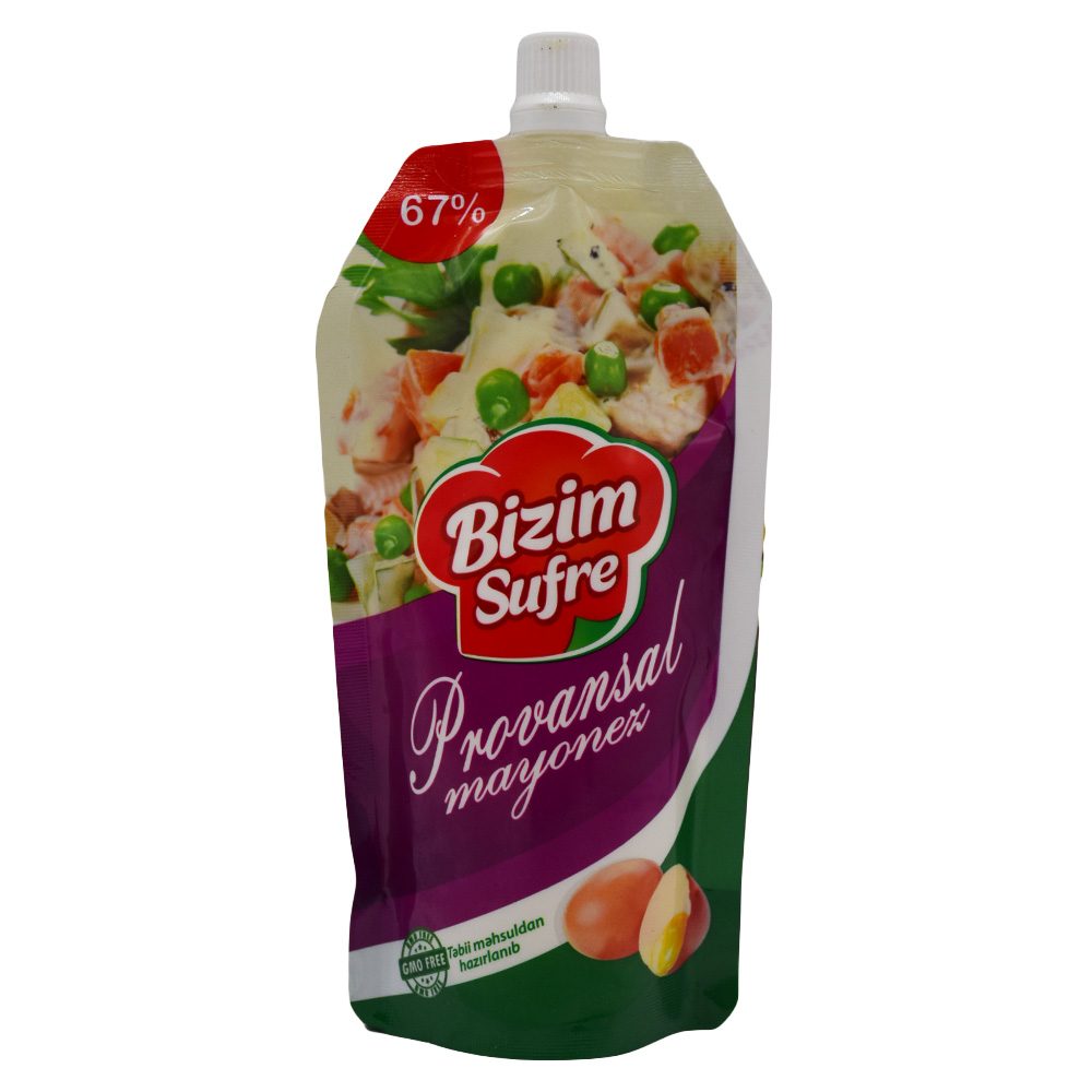 BIZIM SUFRE 200ML MAYONEZ PROVANSAL PAKET