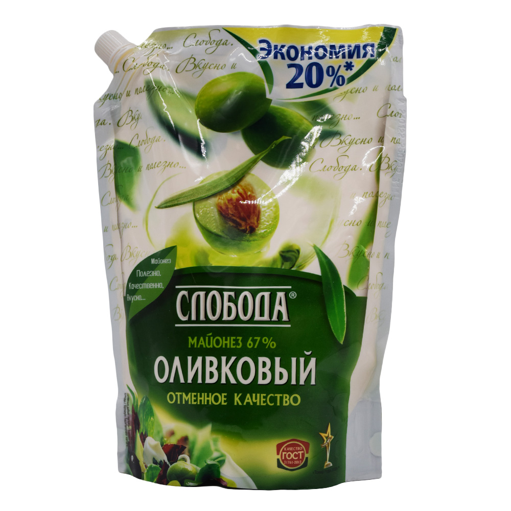 SLOBODA 800ML MAYONEZ OLIVKOVIY 67%