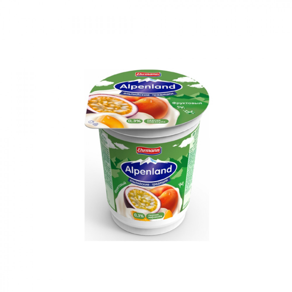 EHRMANN 320GR ALPEN.YOQURT 0.3% SAFTALI-MARAKUYA