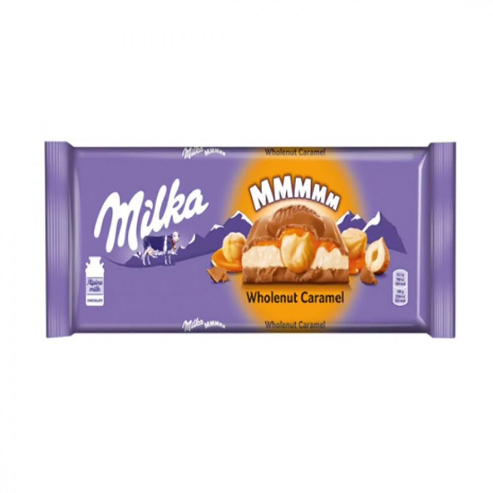 MILKA 300GR SOKOLAD & WHOLENUT CARAMEL PLITKA