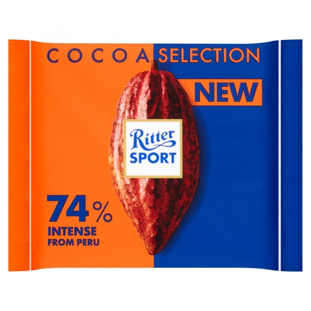 RITTER SPORT 100GR INTENSE FROM PERU PL/SOKOLAD