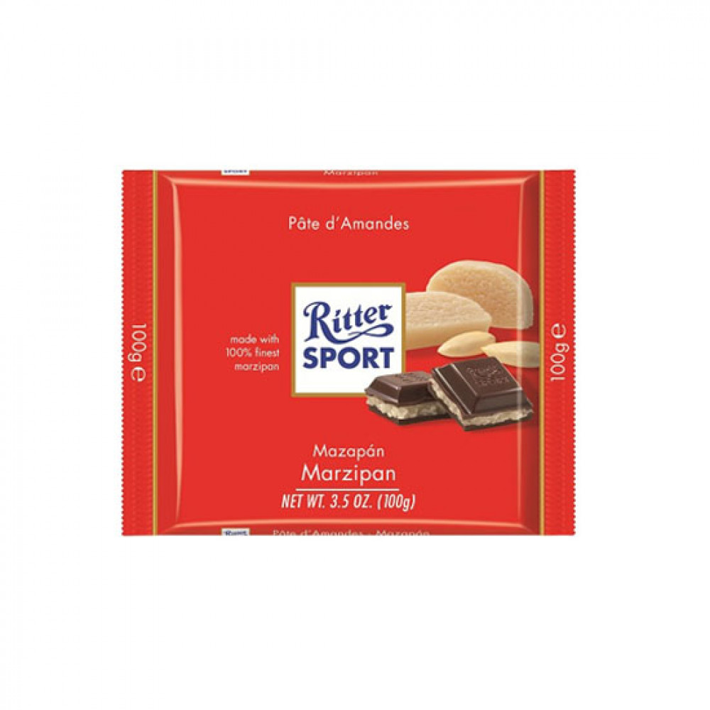 RITTER SPORT 100GR MARCIPAN TEMNIY PL/SOKOLAD