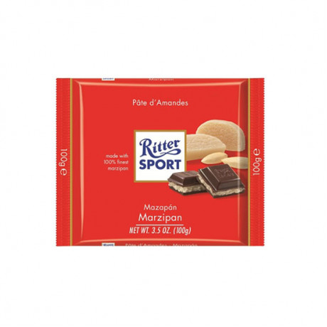 RITTER SPORT 100GR MARCIPAN TEMNIY PL/SOKOLAD