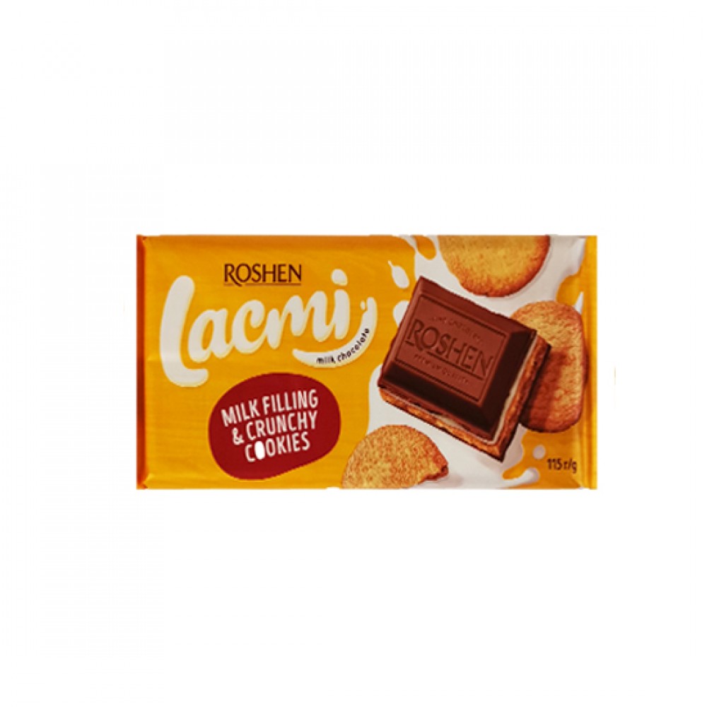 ROSHEN 100GR LACMI MILK&CRUNCHY COOKIES PL/SOK