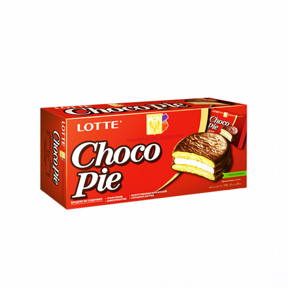 LOTTE CHOCO PIE 168GR KAKAO PECENYE QUTU