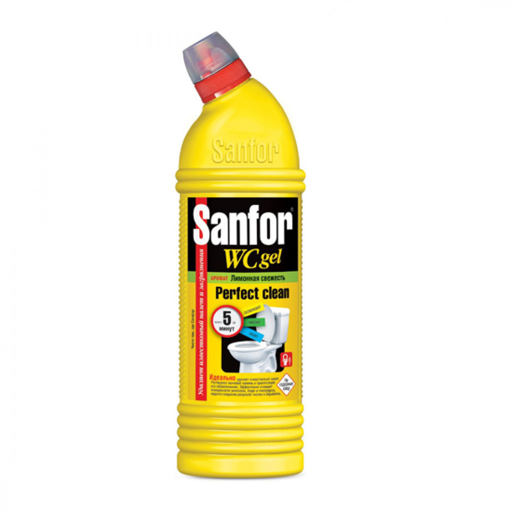SANFOR 750ML TUALET TEMIZLEYICI GEL LIMONLU