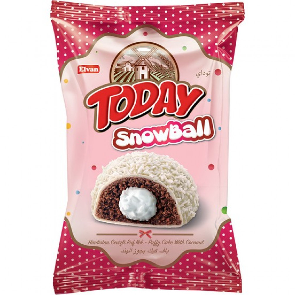 ELVAN 50GR TODAY SNOWBALL KEKS KOKOSLU