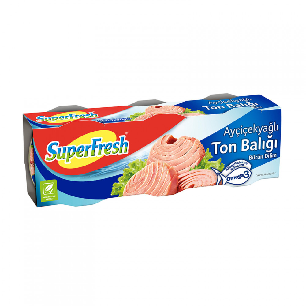 SUPER FRESH 3X75GR TON BALIGI ZEYTUN YAGLI