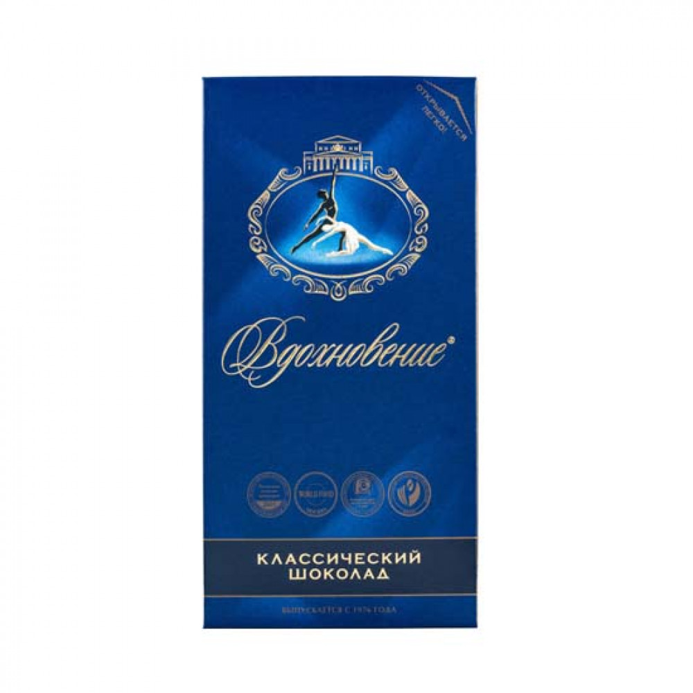 VDOXNOVENIE 90GR SOKOLAD KLASSICESKIY PLITKA