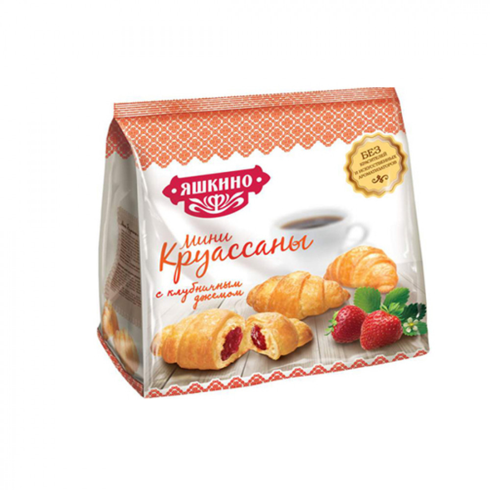 YASHKINO 180GR KRUASSANI S KLUBNICNIM DJEMOM