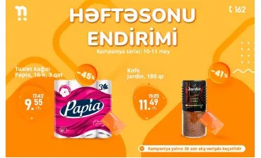 Həftəsonu endirimləri Neptunda!