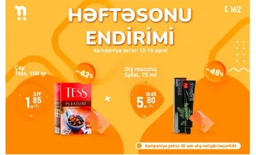Həftəsonu endirimləri Neptunda!