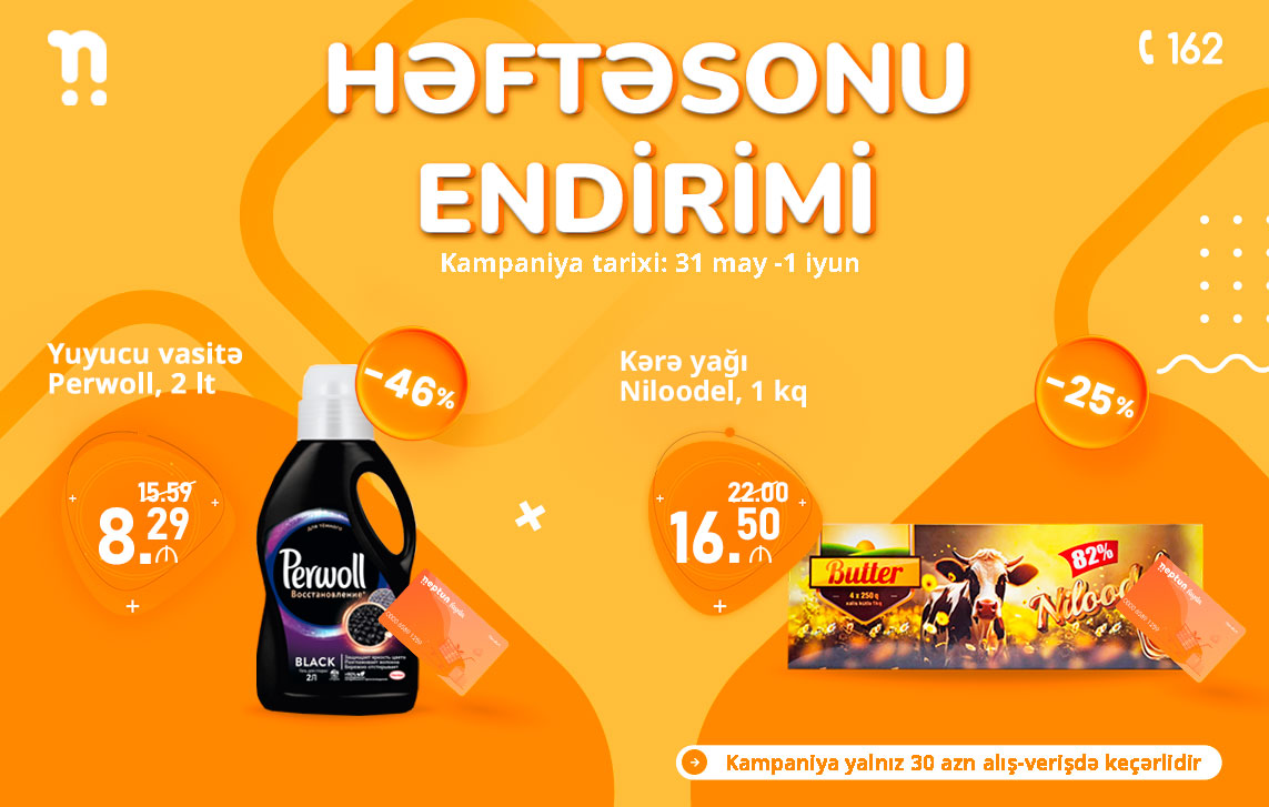 Həftəsonu endirimləri Neptunda!
