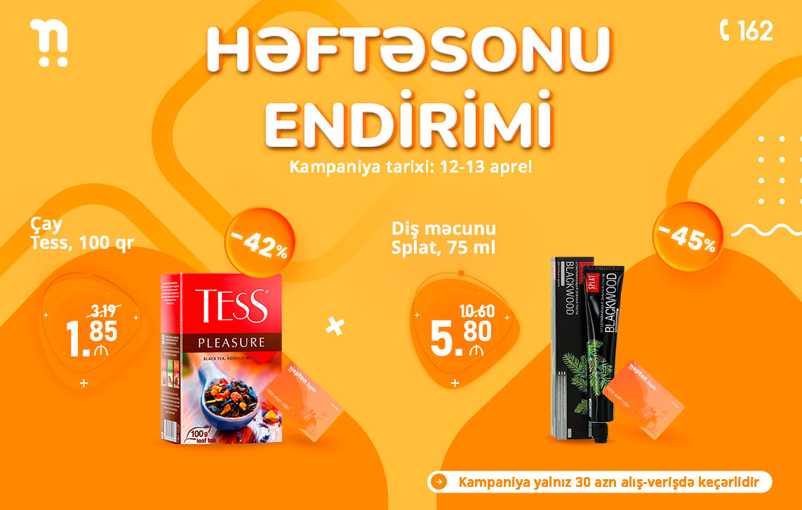 Həftəsonu endirimləri Neptunda!