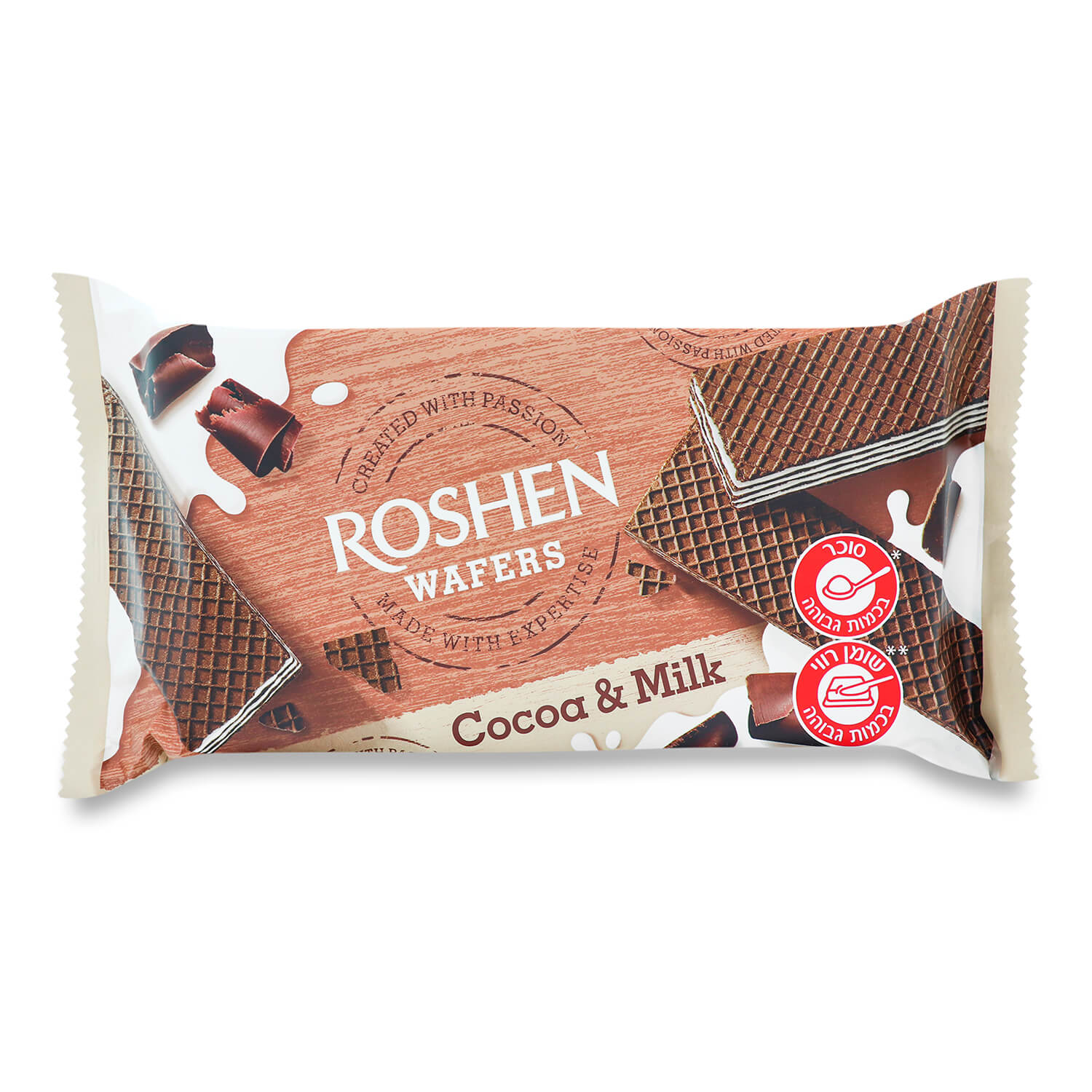 ROSHEN 216GR COCOA&MILK WAFERS